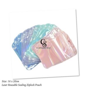 Candy Laser Smell Proof Holographic Mylar Bags Resealable Zipper Bags for Small Business Packaging Supplies