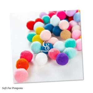 Soft Pompons Colorful Fluffy Plush Craft DIY Pom Pom Ball Fur Pon Pon Home Decoration Accessories