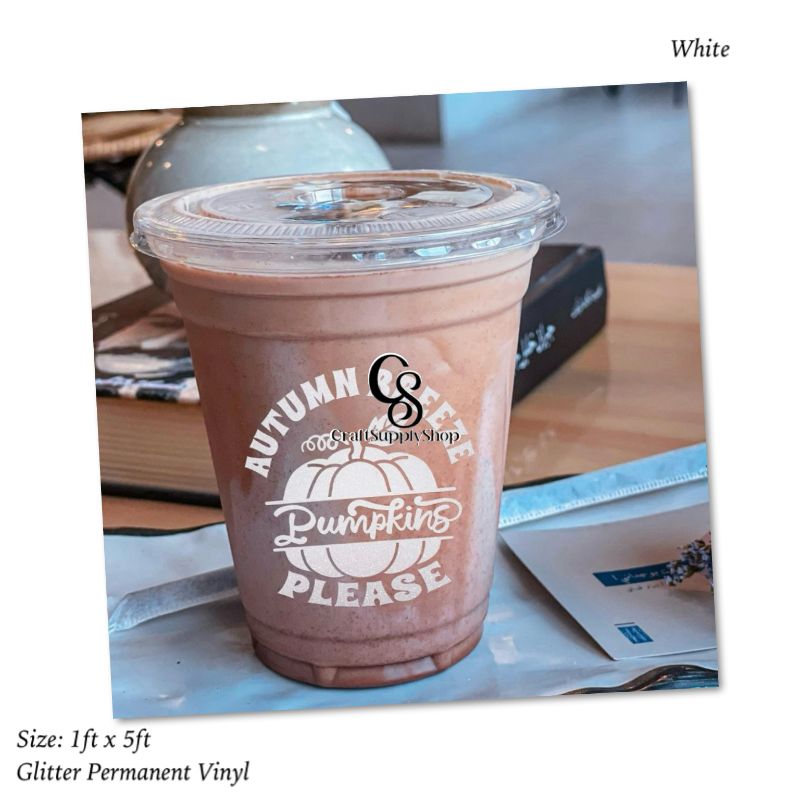 White Shimmer Permanent Vinyl for Cricut, White Glitter Vinyl Permanent Rolls (5) White Shimmer Permanent Vinyl for Cricut, White Glitter Vinyl Permanent Rolls - 12" x 8 FT Adhesive Vinyl Roll for Cricut, Silhouette, Cameo, Signs, Scrapbooking, Craft, Die Cutters