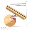 Metallic Gold Mirror Chrome Permanent Adhesive Vinyl, Indoor & Outdoor Vinyl, Waterproof, Scrapbooking, Easy Cut & Weed for DIY Crafts, Party Decor, Car Decals