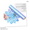 Holographic Vinyl Permanent Opal White Vinyl for Cricut - 12" x 5 Ft White Adhesive Vinyl Roll for All Vinyl Cutters