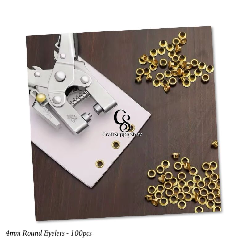 4mm Metal Brass Eyelets Clothing Accessories Grommets Garment Eyelet Iron Bags Eyelet (14) 100pcs 4mm Metal Eyelets Round Inner Hole Grommets DIY Rivet Leathercraft Accessories Air-Hole for Shoes Belt Bag Tag Clothes Scrapbook