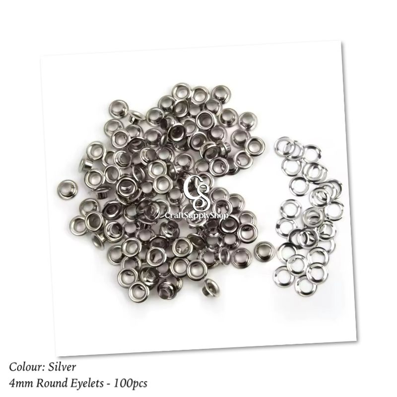 4mm Metal Brass Eyelets Clothing Accessories Grommets Garment Eyelet Iron Bags Eyelet (8) 100pcs 4mm Metal Eyelets Round Inner Hole Grommets DIY Rivet Leathercraft Accessories Air-Hole for Shoes Belt Bag Tag Clothes Scrapbook