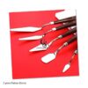 Art Supply 5-Piece Stainless Steel Palette Knife Set - Flexible Spatula Painting Knives for Color Mixing, Spreading, Applying Oil & Acrylic Paint on Canvases, Cake Icing, 3D Printer Removal Tool