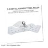 Tshirt Ruler Guide for Vinyl Alignment, T Shirt Rulers to Center Vinyl, Tshirt Alignment Tool for Heat Press (Transparent 4 Pcs)