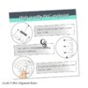 Tshirt Ruler Guide for Vinyl Alignment, T Shirt Rulers to Center Vinyl, Tshirt Alignment Tool for Heat Press (Transparent 4 Pcs)