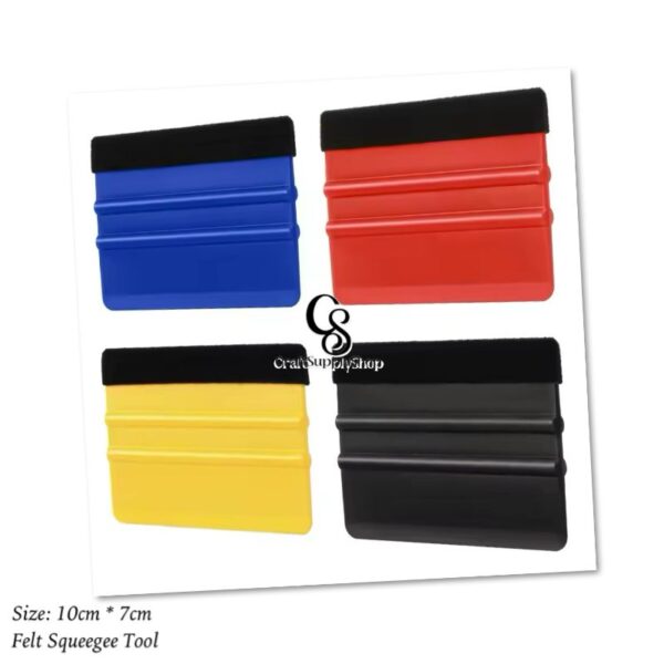 Felt Edge Squeegee 4 Inch Car Vinyl Scraper