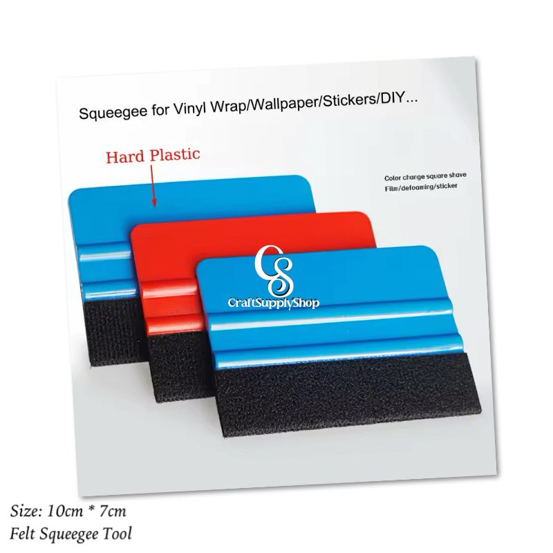 Felt Edge Squeegee 4 Inch Car Vinyl Scraper