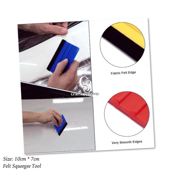 Felt Edge Squeegee 4 Inch Car Vinyl Scraper