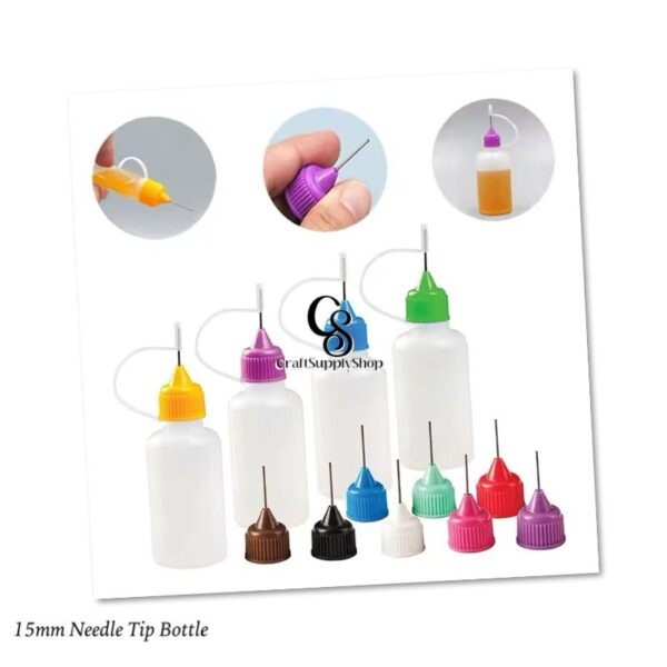 15mm Squeeze Bottles Precision Tip Applicator Needle Glue Needle-tip Small Oiler Lightweight Acrylic liquid paint chocolate