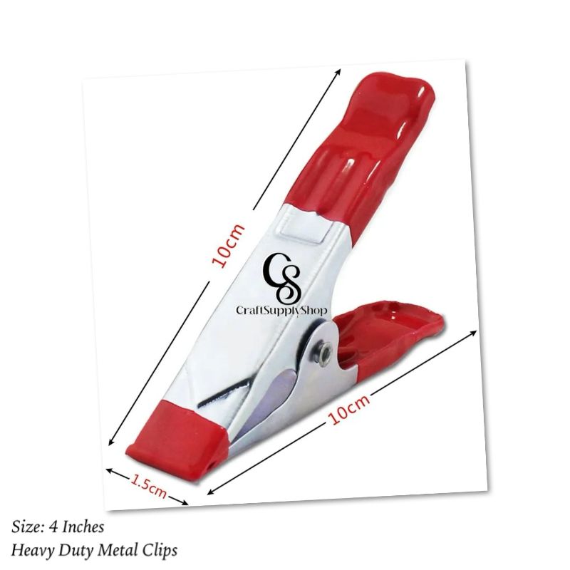 Non-slip 2inch 4inch 6inch Wood Working Heavy Duty Metal Clip Steel Spring Clamps (13) 6-inch, 4-inch Heavy Duty Metal Spring Clamps Set, 2-inch, 1-inch Jaw opening, with Protective Handles and Tips