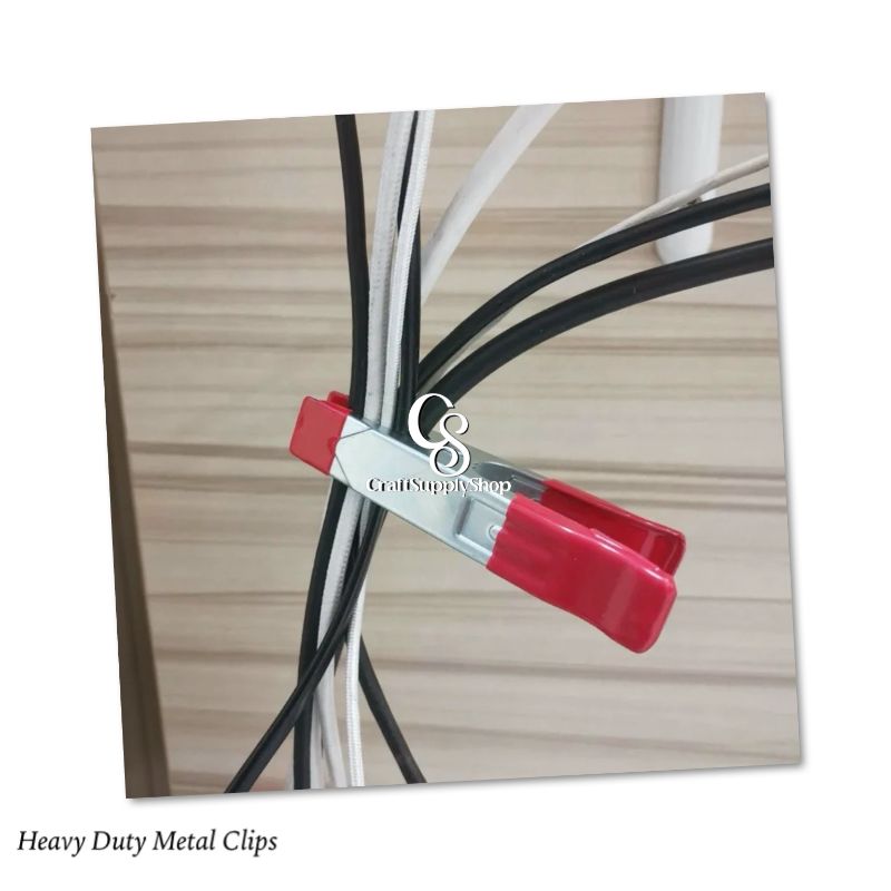 Non-slip 2inch 4inch 6inch Wood Working Heavy Duty Metal Clip Steel Spring Clamps (16) 6-inch, 4-inch Heavy Duty Metal Spring Clamps Set, 2-inch, 1-inch Jaw opening, with Protective Handles and Tips