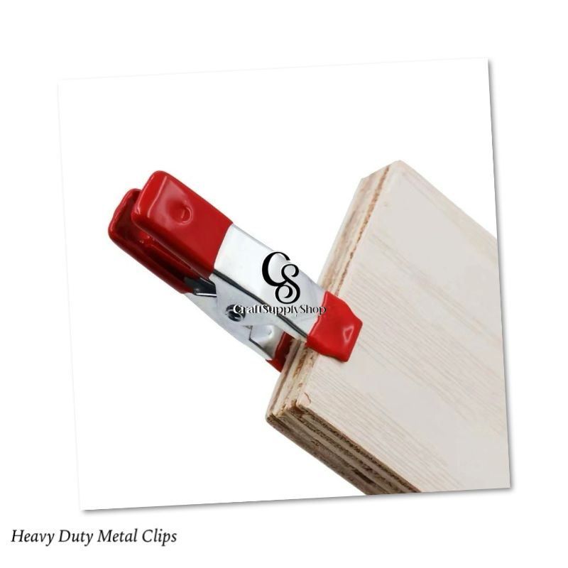 Non-slip 2inch 4inch 6inch Wood Working Heavy Duty Metal Clip Steel Spring Clamps (17) 6-inch, 4-inch Heavy Duty Metal Spring Clamps Set, 2-inch, 1-inch Jaw opening, with Protective Handles and Tips