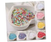 Stars 4 point Confetti Glitter Four-Angle Star Laser Sequins for DIY Crafts, Nail Art Decoration, Party Decoration - 4mm, 10g
