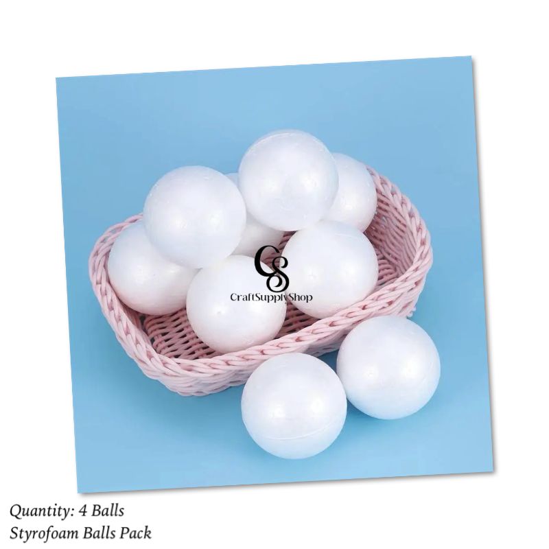 Styrofoam craft balls polystyrene 5cm 6cm 7cm 8cm 9cm