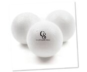 White polystyrene Craft Styrofoam Foam Balls. Material for Arts and Crafts