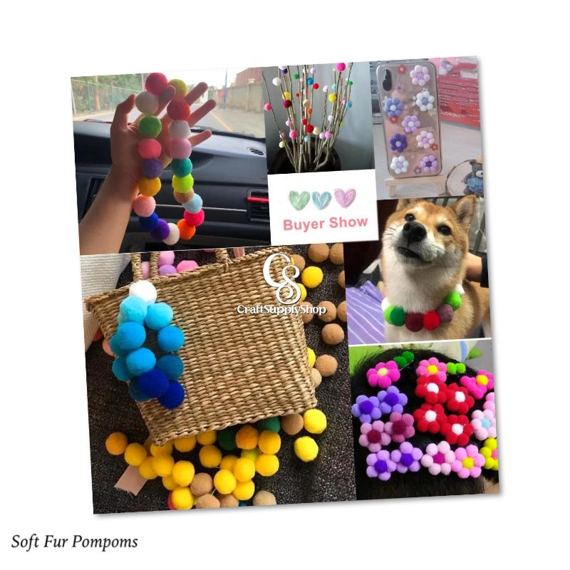 10mm 30mm Round Shaped Mixed Color Soft Fluffy Pom Pom for Art & Craft, Party Decoration, DIY Sewing Crafts Jewelry Making (25) Faux Fur Pom Pom Ball Soft Fluffy Ball Charms Craft DIY Mini Pompom Balls for Hair Accessories, Weddings, Birthdays, Christmas Decor