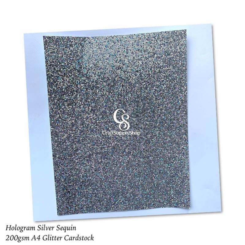 A4 SILVER SEQUIN Glitter Hologram Sequin Honeycomb Cardstock Paper, 200GSM SILVER Paper for Crafts, heavy Cardstock for DIY Projects Birthday Party Decoration A4 SILVER SEQUIN Glitter Hologram Sequin Honeycomb Cardstock Paper, 200GSM SILVER Paper for Crafts, heavy Cardstock for DIY Projects Birthday Party Decoration