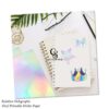 Holographic Rainbow Printable Vinyl Sticker Paper Waterproof Sticker Paper For Inkjet/Laser Printer