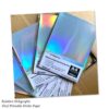 Holographic Rainbow Printable Vinyl Sticker Paper Waterproof Sticker Paper For Inkjet/Laser Printer