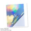 Holographic Rainbow Printable Vinyl Sticker Paper Waterproof Sticker Paper For Inkjet/Laser Printer