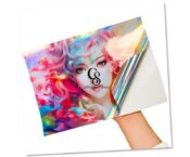 Holographic Rainbow Printable Vinyl Sticker Paper Waterproof Sticker Paper For Inkjet/Laser Printer
