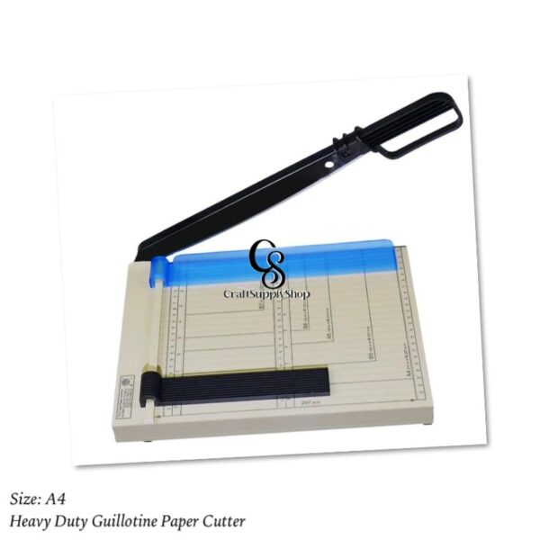 Paper Cutter Letter Size Paper Trimmer 12” Cut Length 12 Sheet Capacity Guillotine Paper Photo Cutter with Magnet Clamp, Paper Guide, Size Guideline