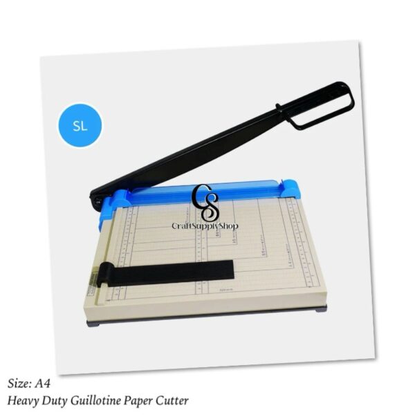 Paper Cutter Letter Size Paper Trimmer 12” Cut Length 12 Sheet Capacity Guillotine Paper Photo Cutter with Magnet Clamp, Paper Guide, Size Guideline