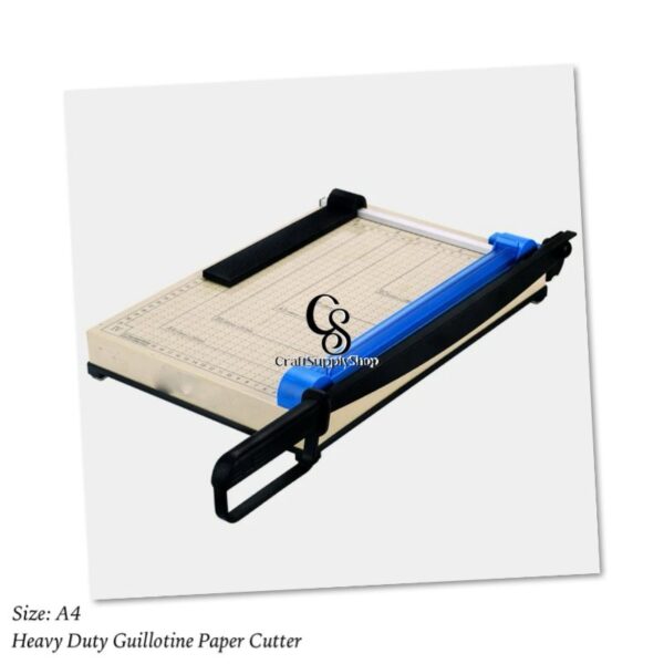 Paper Cutter Letter Size Paper Trimmer 12” Cut Length 12 Sheet Capacity Guillotine Paper Photo Cutter with Magnet Clamp, Paper Guide, Size Guideline