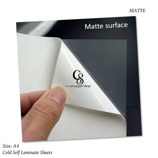 Matte Cold Self Adhesive Laminating Sheets for Ultimate Protection. No Machines Needed, 4 Mil Thickness, 8.5 x 11 Inches. Effortless, Durable & Perfect for Documents & Photos.