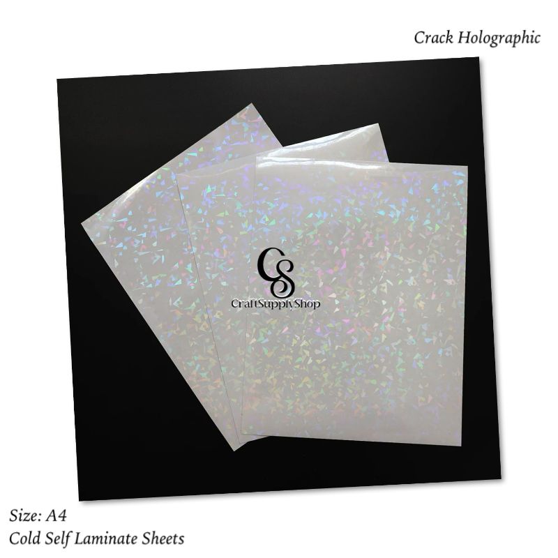 Cold Self Adhesive Laminating Sheets for Ultimate Protection. No Machines Needed, 4 Mil Thickness, 8.5 x 11 Inches. Effortless, Durable & Perfect for Documents & Photos. (30) Broken Glass Crack Holographic Cold Self Adhesive Laminating Sheets for Ultimate Protection. No Machines Needed, 4 Mil Thickness, 8.5 x 11 Inches. Effortless, Durable & Perfect for Documents & Photos.