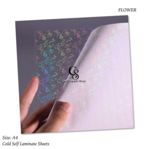 Flower Cold Self Adhesive Laminating Sheets for Ultimate Protection. No Machines Needed, 4 Mil Thickness, 8.5 x 11 Inches. Effortless, Durable & Perfect for Documents & Photos.