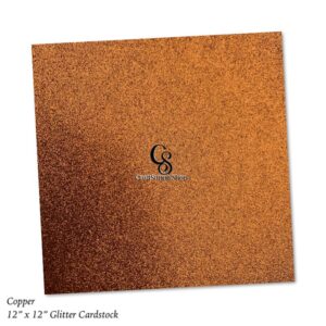 Copper Cardstock Paper, 12 x 12 Glitter Cardstock, Glitter Paper