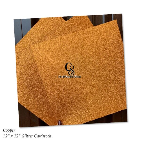 Copper Cardstock Paper, 12 x 12 Glitter Cardstock, Glitter Paper