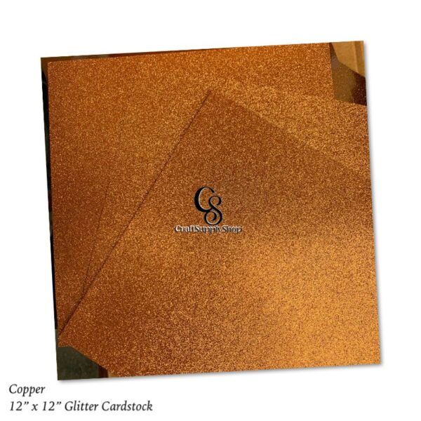 Copper Cardstock Paper, 12 x 12 Glitter Cardstock, Glitter Paper