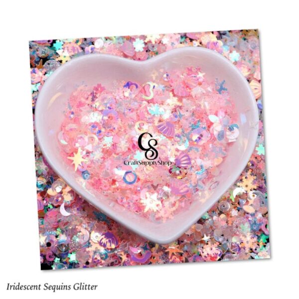 Opal Iridescent Sequins Glitter Mix