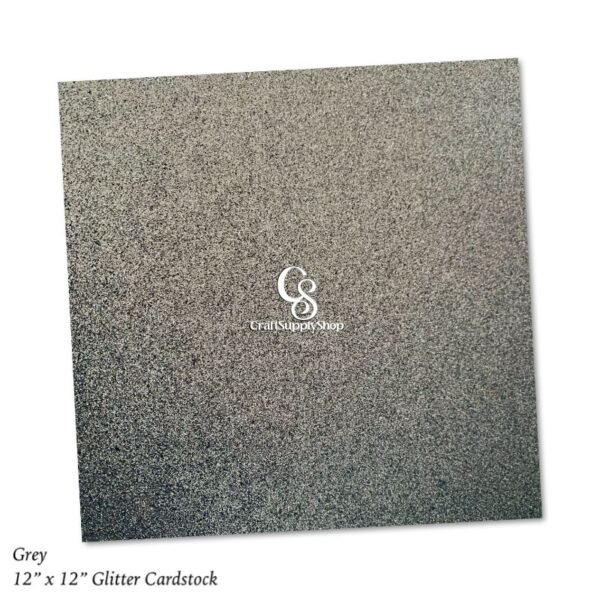 300GSM Craft Paper Grey Cardstock Paper, 12 x 12 Glitter Cardstock, Glitter Paper Sparkly Paper,