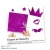 Purple Cardstock 12 x 12 inches 250gsm - Metallic Foil/Mirror Paper Board for Wedding Invitations, Arts and Crafts, Scrapbooking, and Office Supplies