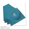 Teal Blue Cardstock 12 x 12 inches 250gsm - Metallic Foil/Mirror Paper Board for Wedding Invitations, Arts and Crafts, Scrapbooking, and Office Supplies