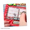 4.8cm x 1.5cm DIY Scratch Sticker Surprise Lottery Ticket Grey Silver Rectangul Scratch Sticker