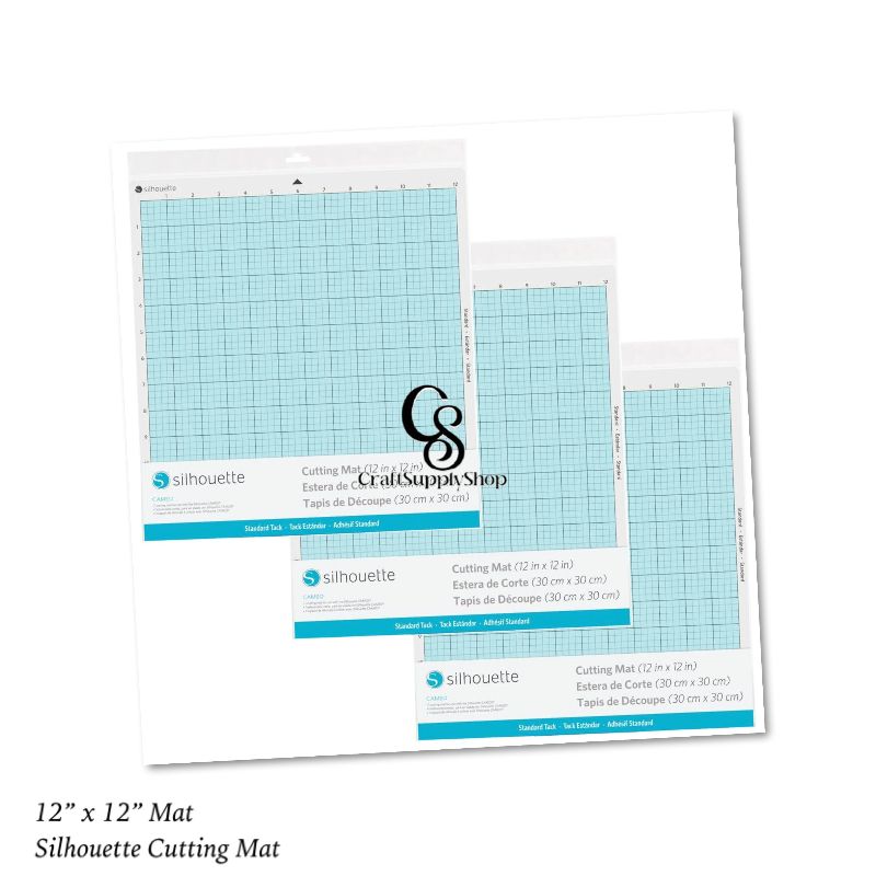 Silhouette America - CUT-MAT-12-3T-2PACK Cameo Cutting Mat, Standard Tack
