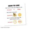 Self Adhesive 1inch Scratch Off Stickers Labels