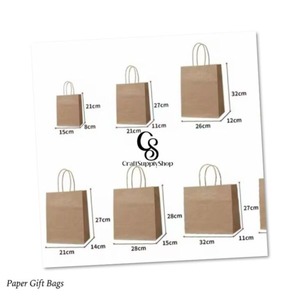 High Quality Hotly Sold Most Popular Rainbow Kraft Paper Party Favor Gift Shopping Bags with Handle 21cmx8cmx15cm, 27cmx11cmx21cm