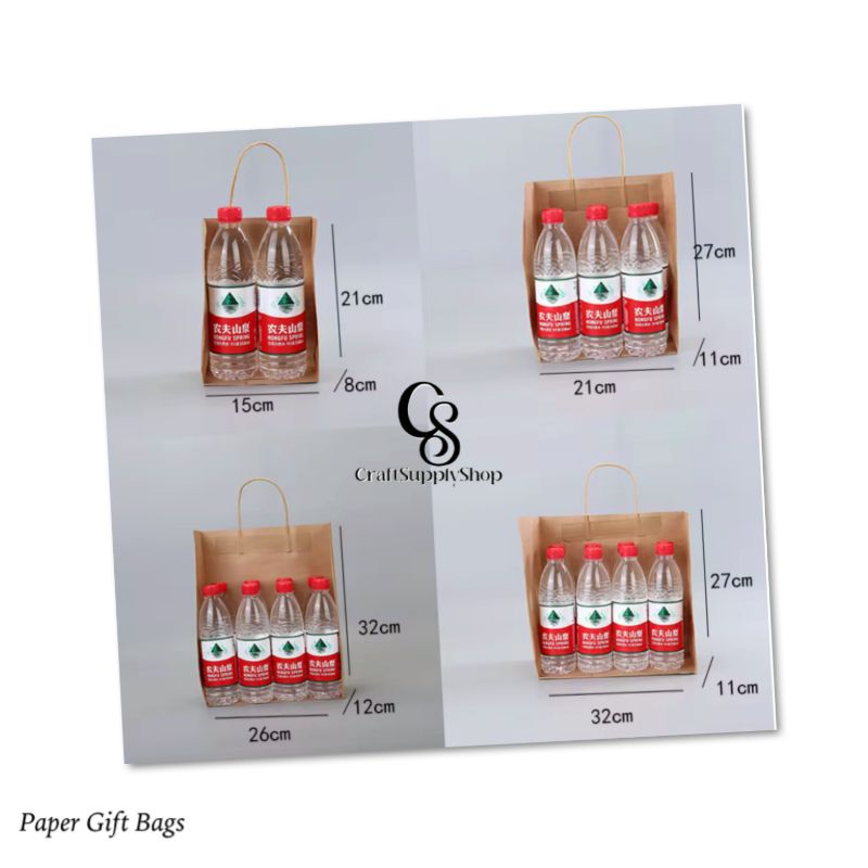 High Quality Hotly Sold Most Popular Rainbow Kraft Paper Party Favor Gift Shopping Bags with Handle 21cmx8cmx15cm, 27cmx11cmx21cm