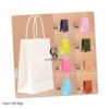 Assorted Gift Bags Rainbow Colors Kraft Paper Party Favor Gift Bags with Handles for Wedding, Easter, Brithday Party Supplies 27x11x21cm