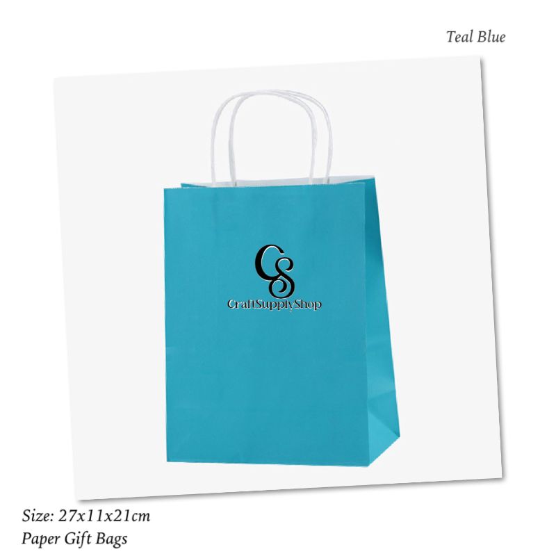 Paper Party Bags with Handles [ Brown ] 10x Gift Bags Small Colourful Carrier Paper Bags Goody Bags for Adults and Kids Parties Weddings Birthdays Baby Showers Xmas and Sweets