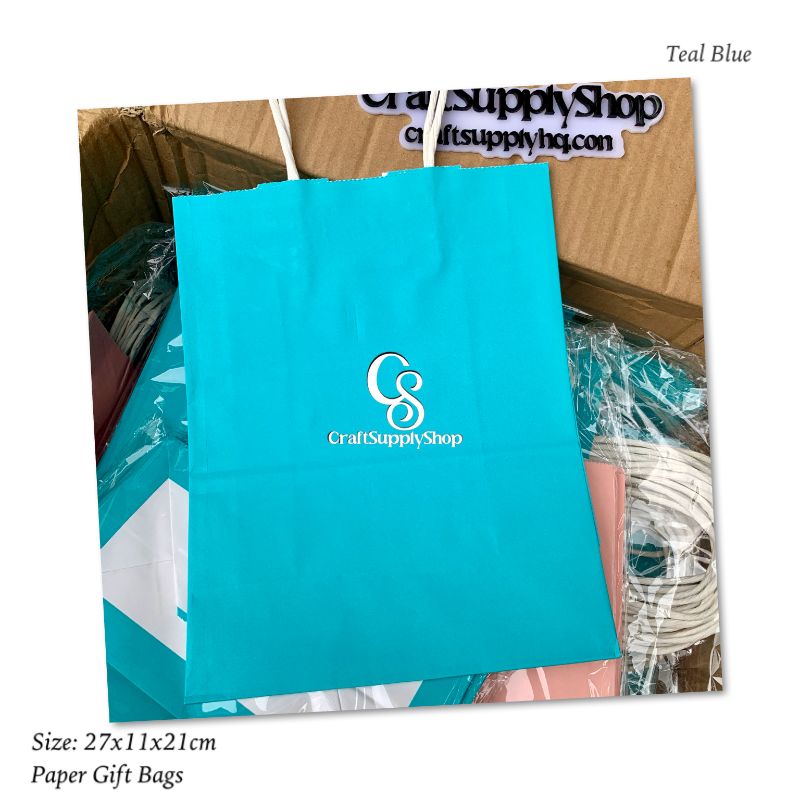 Paper Party Bags with Handles [ Brown ] 10x Gift Bags Small Colourful Carrier Paper Bags Goody Bags for Adults and Kids Parties Weddings Birthdays Baby Showers Xmas and Sweets