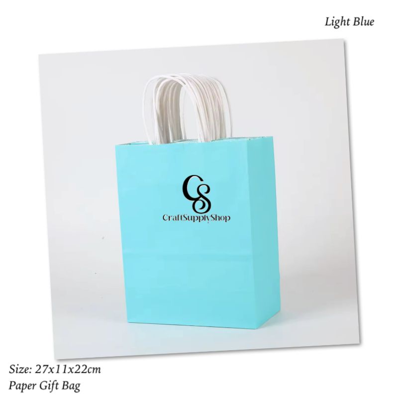 Assorted Gift Bags Rainbow Colors Kraft Paper Party Favor Gift Bags with Handles for Wedding, Easter, Brithday Party Supplies 27x11x21cm