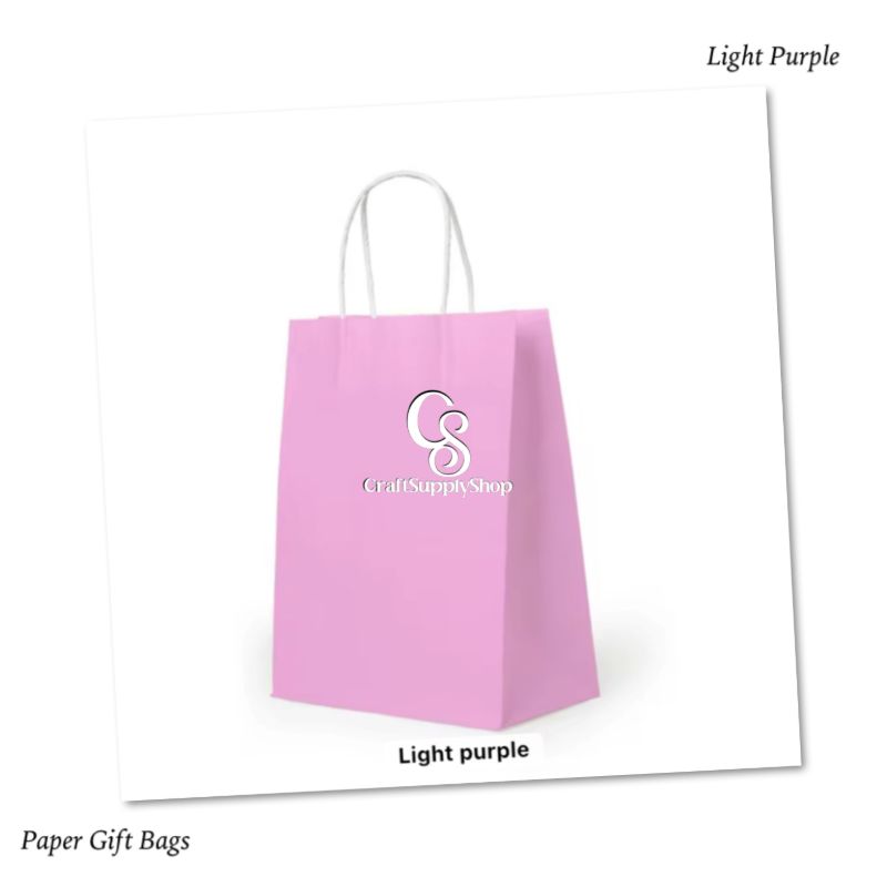 Assorted Gift Bags Rainbow Colors Kraft Paper Party Favor Gift Bags with Handles for Wedding, Easter, Brithday Party Supplies 27x11x21cm