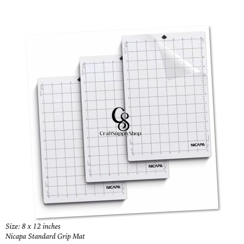 Nicapa StandardGrip Cutting Mat for Silhouette Portrait(8x12 inch Mats) Standard Adhesive Sticky Quilting Cut Mats Replacement Accessories for Silhouette Portrait (2) Standard Grip Cutting Mat for Silhouette Portrait(8x12 inch mats) Adhesive Sticky Quilting Accessories Replacement Silhouette Portrait Cutting Mat